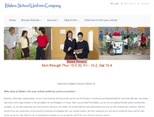 Tablet Screenshot of blakesschooluniform.com